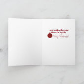 Ich Liebe dich...und nicht nur, weil..Weihnachtska Karte (Innenseite)