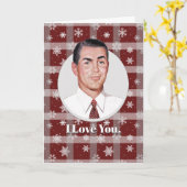 Ich Liebe dich...und nicht nur, weil..Weihnachtska Karte (Gelbe Blume)