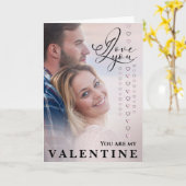 Ich liebe dich Valentinstag Foto Karte (Gelbe Blume)