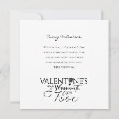 Ich liebe dich Valentinstag Fotokarte Karte (Rückseite)