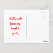 Ich liebe dich - Valentinstag Postkarte (Rückseite)