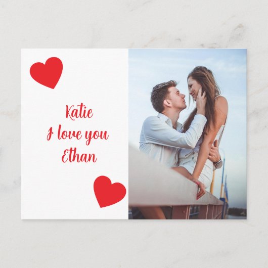 Ich liebe dich - Valentinstag Postkarte (Vorderseite)