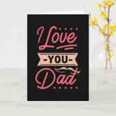 ICH LIEBE DICH VATER KARTE (Gelbe Blume)