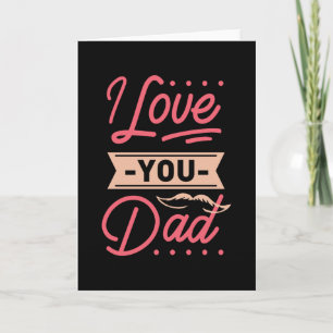 ICH LIEBE DICH VATER KARTE
