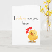 "Ich liebe dich verdammt, Schatz" Valentinstag Karte (Gelbe Blume)