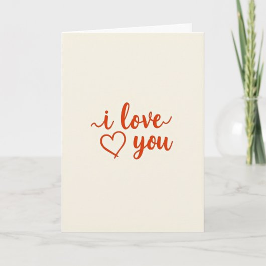 Ich liebe dich Vermilion Karte (Vorderseite)