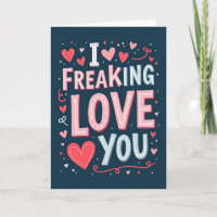 Ich liebe Dich verrückt Grußkarte
