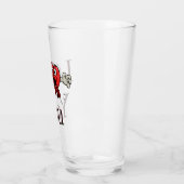 Ich liebe dich verrücktes Herz Glas (Links)