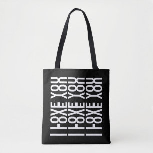 ICH LIEBE DICH - Versteckte Liebesbotschaft Tasche