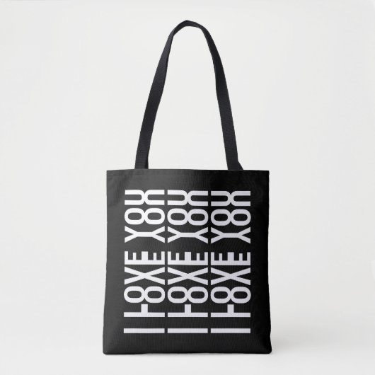 ICH LIEBE DICH - Versteckte Liebesbotschaft Tasche (Vorderseite)