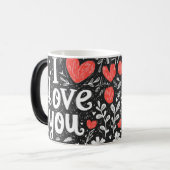 Ich liebe dich Verwandlungs-Tasse Verwandlungstasse (Vorderseite Links)