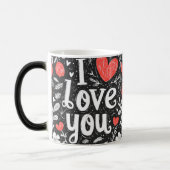 Ich liebe dich Verwandlungs-Tasse Verwandlungstasse (Links)