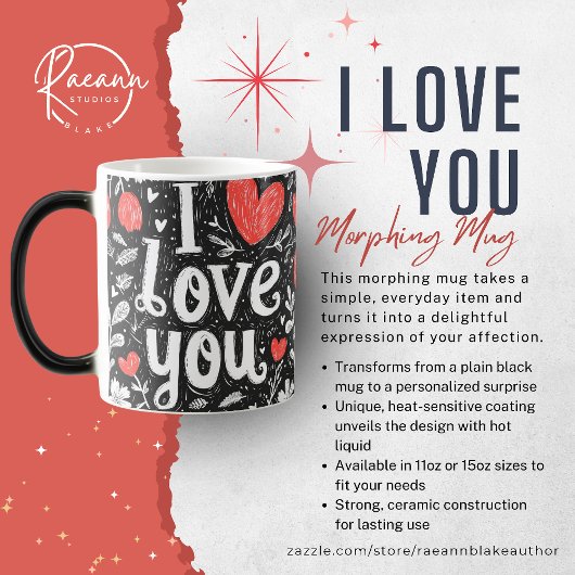 Ich liebe dich Verwandlungs-Tasse Verwandlungstasse