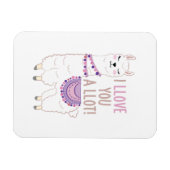 Ich liebe dich viel - Funny Llama Magnet (Horizontal)