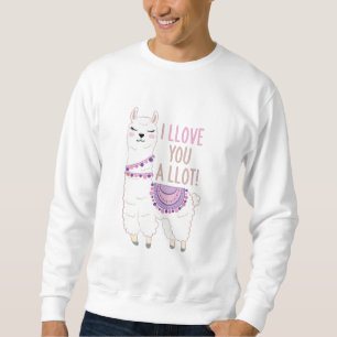 Ich liebe dich viel - Funny Llama Sweatshirt