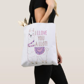 Ich liebe dich viel - Funny Llama Tasche (Von Nahem)