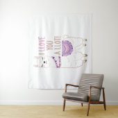 Ich liebe dich viel - Funny Llama Wandteppich (Beispiel)