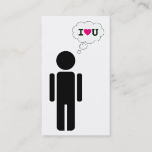 ich liebe dich visitenkarte