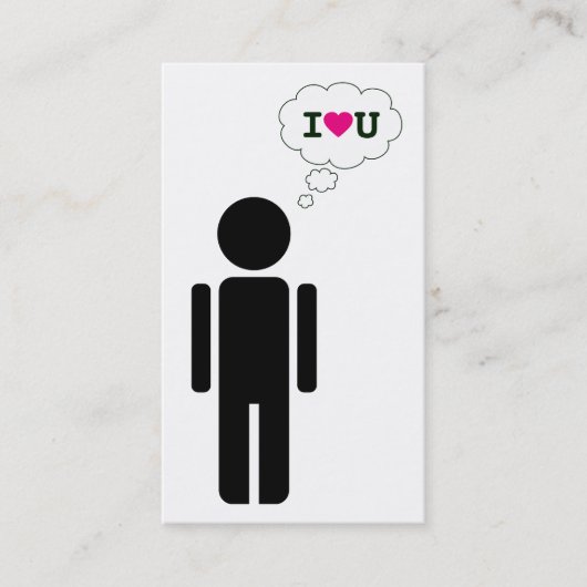 ich liebe dich visitenkarte (Vorderseite)