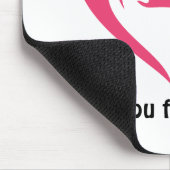 Ich Liebe dich vom Herzen Mousepad (Ecke)