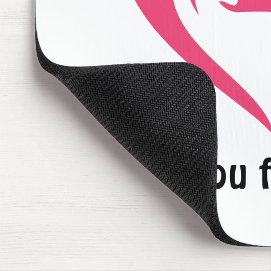 Ich Liebe dich vom Herzen Mousepad (Ecke)