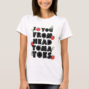 Ich Liebe dich von Kopf-Tomaten-Spaß T-Shirt