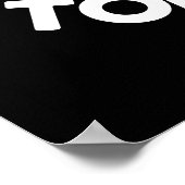 Ich Liebe dich von meinem Kopf Tomaten Dark BG Poster (Ecke)