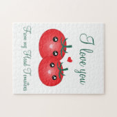 Ich Liebe dich von meinem Kopf Tomaten Funny Food  Puzzle (Horizontal)