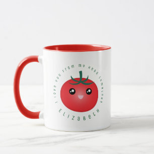 Ich Liebe dich von meinem Kopf Tomaten Funny Food  Tasse