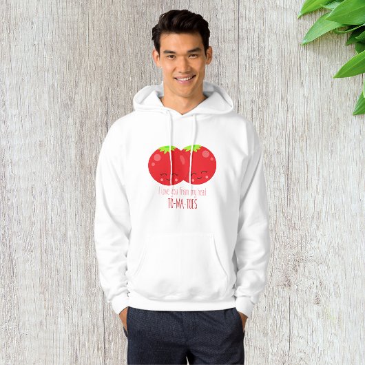 Ich Liebe dich von meinem Kopf Tomaten Hoodie