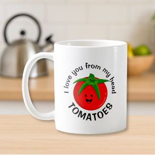 Ich liebe dich von meinen Tomaten ganz oben Kaffeetasse