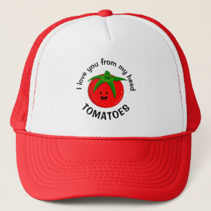 Ich liebe dich von meinen Tomaten ganz oben Truckerkappe
