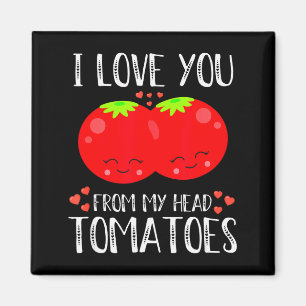 Ich liebe dich von meinen Tomaten zum Valentinstag Magnet