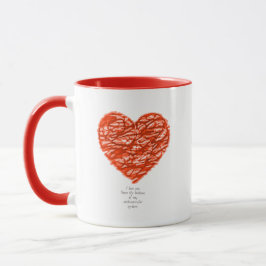 Ich Liebe dich von unten in meinem Herz-Kreislauf- Tasse