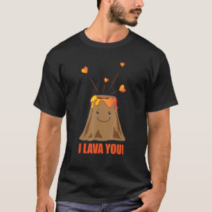 Ich liebe dich Vulkan   Steinsammler Geologe Bergw T-Shirt