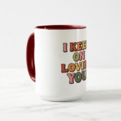 Ich liebe dich weiter Romantik Tasse (Vorderseite Links)