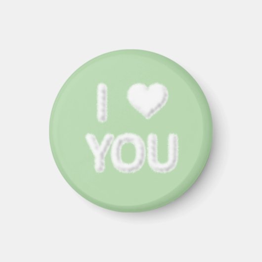 Ich liebe dich Wolken Magnet (Vorne)