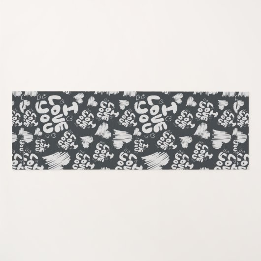 Ich Liebe dich Yogamatte (Vorderseite (Horizontal))