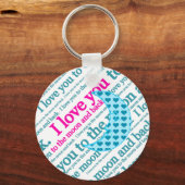 Ich Liebe dich zu den Geschenken des Mond und der Schlüsselanhänger (Vorderseite)