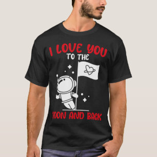 Ich Liebe dich zu den Mond und zurück den sonnigen T-Shirt