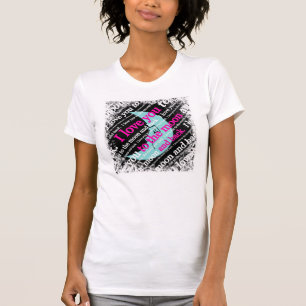 Ich Liebe dich zu den Mond- und Zurück-Geschenken T-Shirt