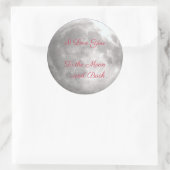 Ich Liebe dich zu den Mondrundklebern Runder Aufkleber (Tasche)