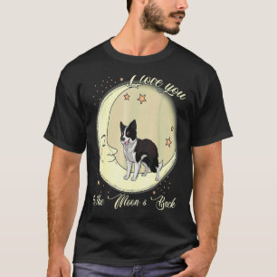 Ich Liebe dich zum Mond und zum Hund hinter den Co T-Shirt