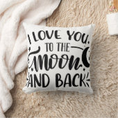 Ich Liebe dich zum Mond und zum Rücken Polster (Decke)