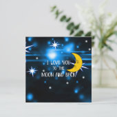Ich Liebe dich zum Mond und zurück (Stehend Vorderseite)