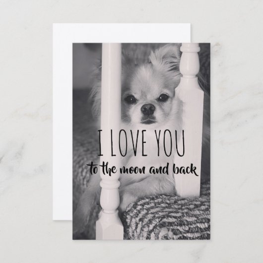 Ich Liebe dich zum Mond und zurück (Vorne/Hinten)