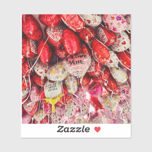 Ich Liebe dich zum Mond und zurück Aufkleber (Blatt)