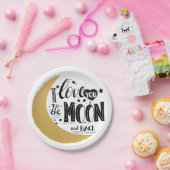Ich Liebe dich zum Mond und zurück Baby Pappteller (Party)