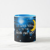 Ich Liebe dich zum Mond und zurück, beliebtes Desi Tasse (Zentrum)