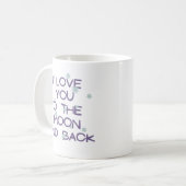 Ich Liebe dich zum Mond und zurück Coffee Tasse (Vorderseite Links)
